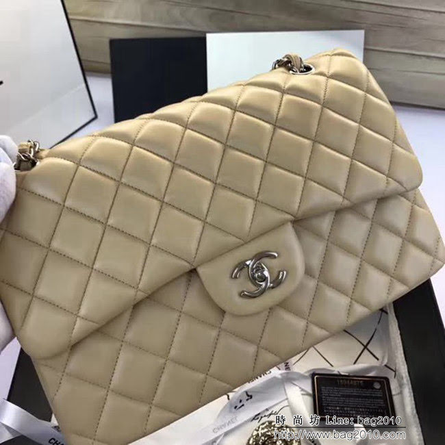 香奈兒CHANEL 升級版A1113全新經典小羊皮金銀鏈條單肩斜挎包 DSC1759